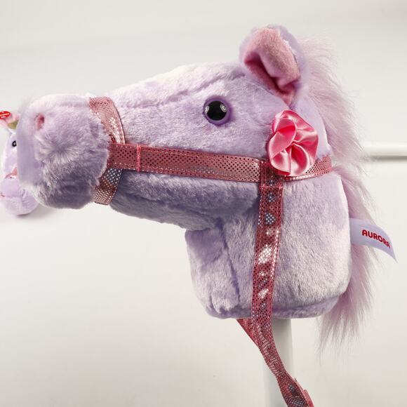 Lot of 2 Aurora Giddy Up Friends Purple Horse 36'' Riding Stick 2024 - Picture 7 of 13